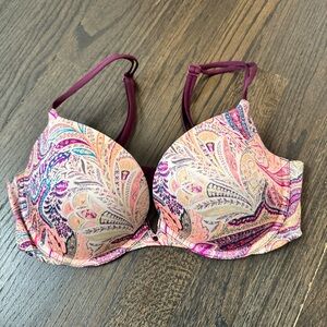 Victoria's Secret Paisley Bra - Pink and Purple